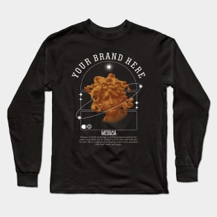 simple vintage streetwear design with a medusa image Long Sleeve T-Shirt